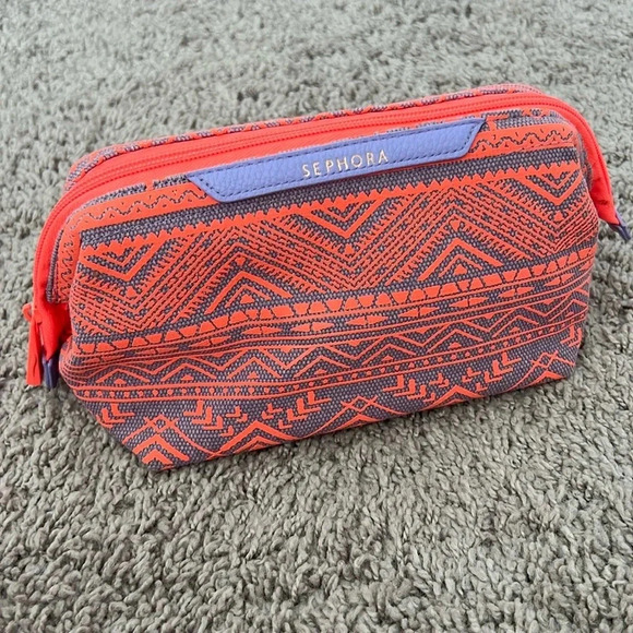 Sephora Handbags - Sephora Limited Edition Lipstick Jungle neon tribal print makeup bag